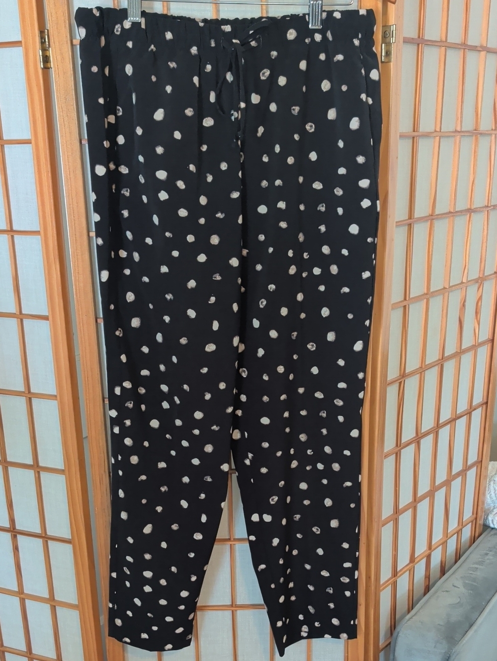 Women's Black Moon Print Straight Leg Pants